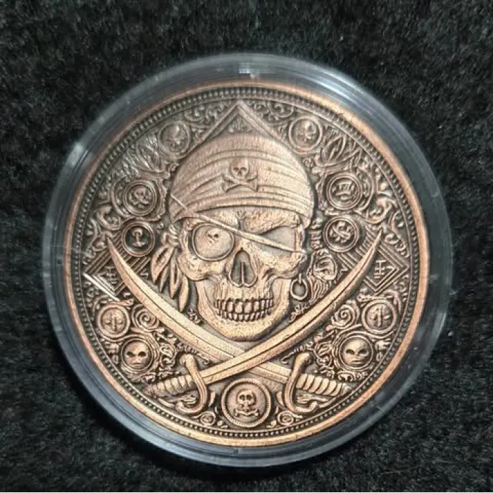 Copper Bullion - 1 oz fine .999 copper round.
