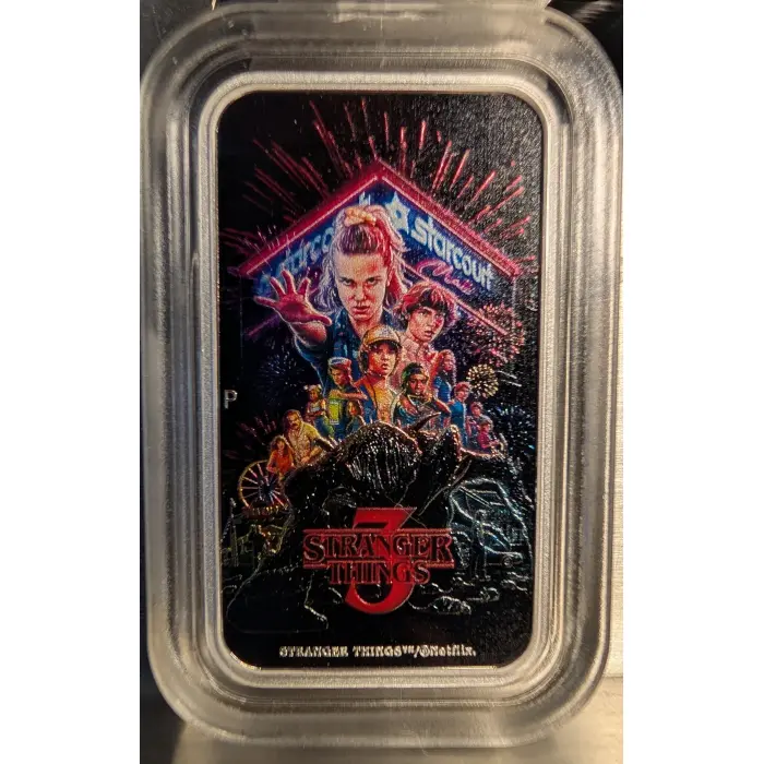 Stranger Things - Season 3 2026 1oz Silver Coloured Rectangular Coin