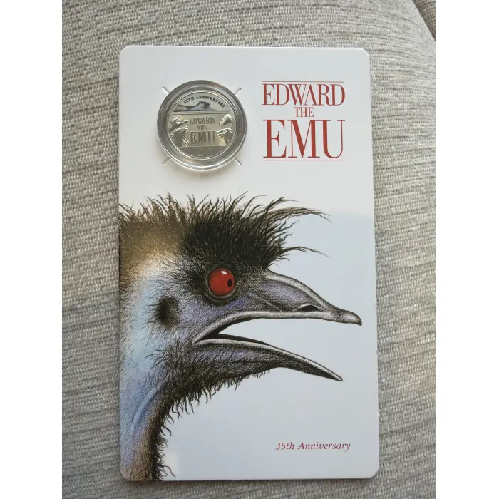 2023 20C EDWARD THE EMU- 35TH ANNIVERSARY CARDED COIN