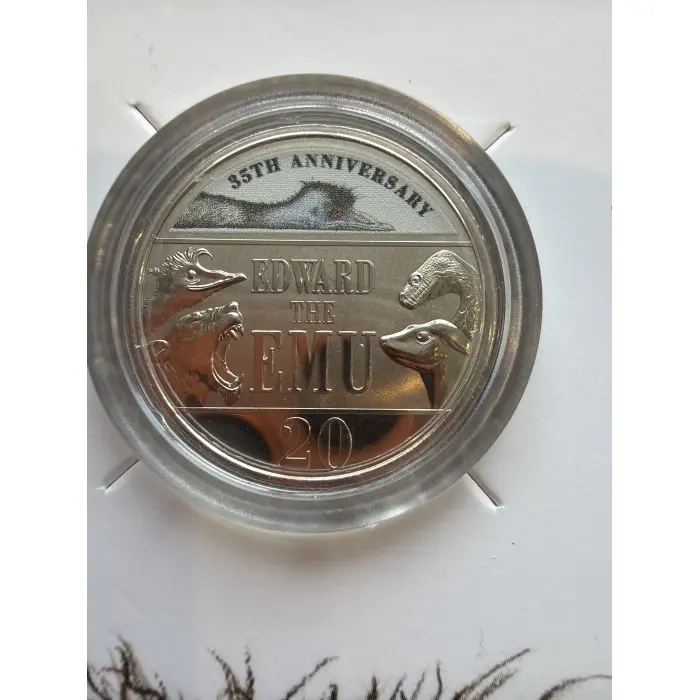 2023 20C EDWARD THE EMU- 35TH ANNIVERSARY CARDED COIN