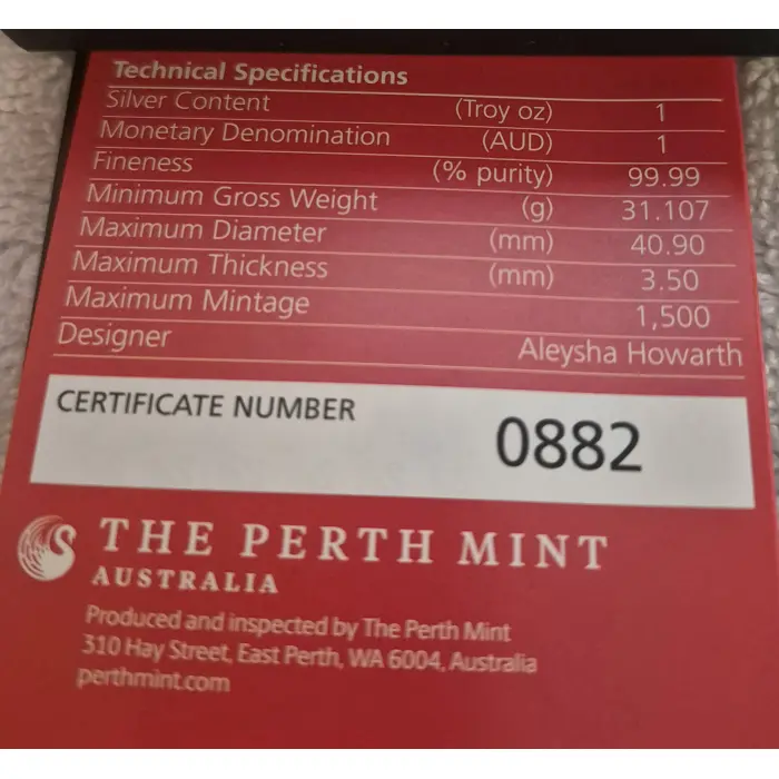 2025 Silver Swan Coloured Proof