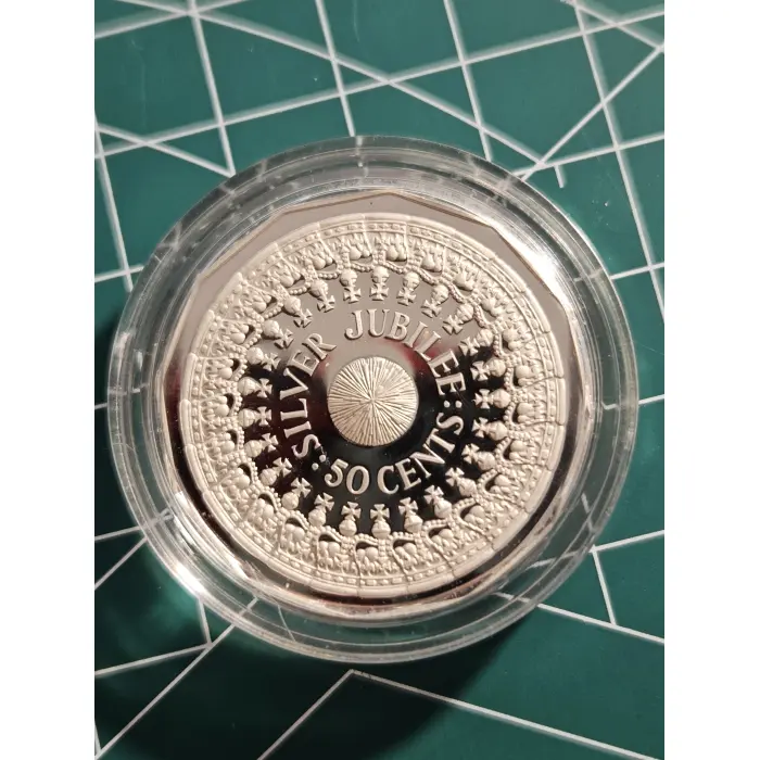 Silver jubilee 50 cent silver