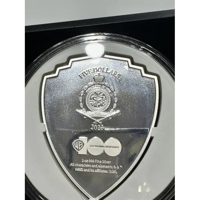 100 years Looney Tunes with Flinstones Mashup  2oz Silver Shapes Coin