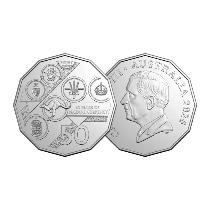 2026 Australia Uncirculated 6-Coin Year Set – 60th Anniversary of Decimal Currency