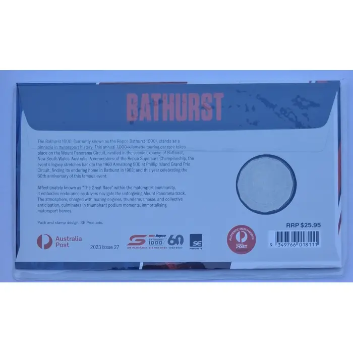 2023 50c 60th Anniversary Of the Bathurst Great Race PNC