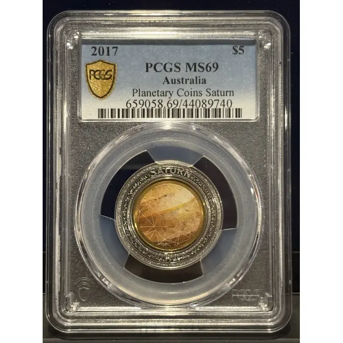 2017 Australian $5 MS69 Planetary Coins Saturn PCGS
