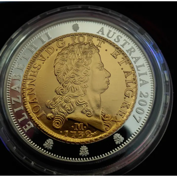 1732 One Johanna - 2007 $1 Selectively Gold Plated Silver Coin - RAM