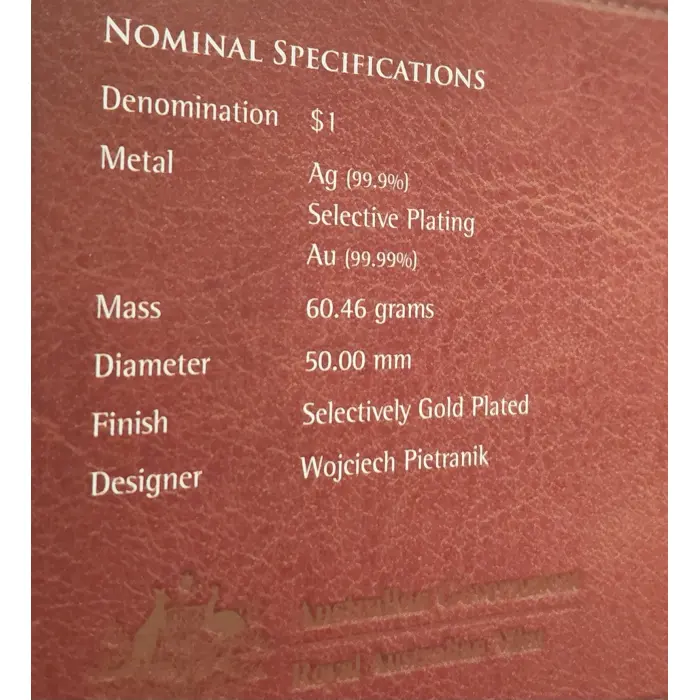 1732 One Johanna - 2007 $1 Selectively Gold Plated Silver Coin - RAM