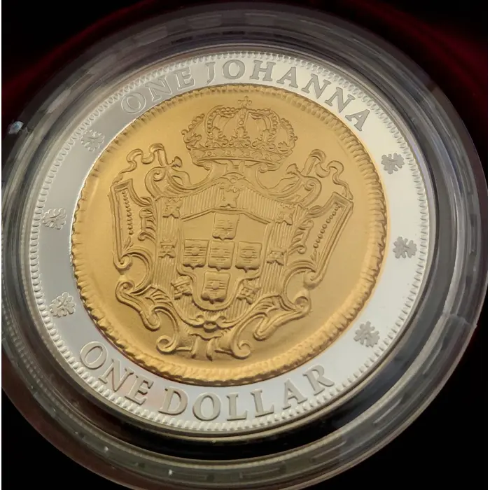 1732 One Johanna - 2007 $1 Selectively Gold Plated Silver Coin - RAM
