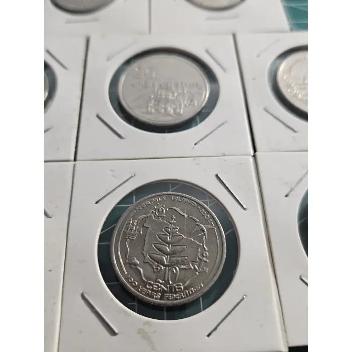 Circulated bundle, feds, 20 cent, 10 cent, NCLT