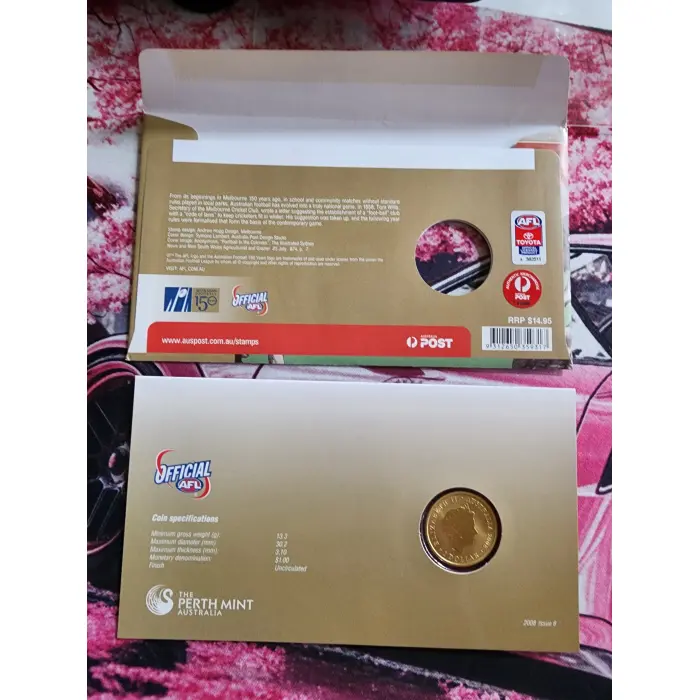 2008 150 Years of Australian Football - Perth Mint First Day Issue $1 PNC - Mint