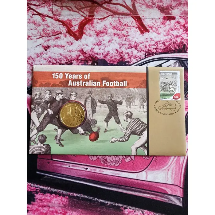 2008 150 Years of Australian Football - Perth Mint First Day Issue $1 PNC - Mint