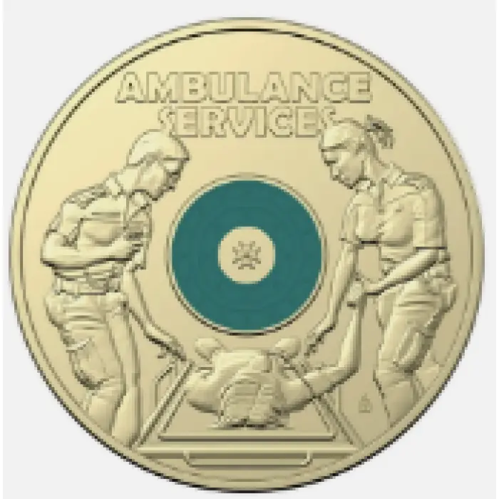 2021  $2  AMBULANCE SERVICE SEALED RAM BAG UNCIRCULATED 5 COINS
