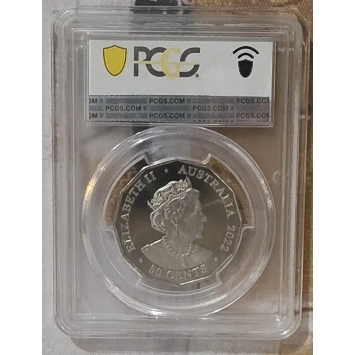 2022 - PCGS MS69 Elizabeth II Platinum Jubilee 50c