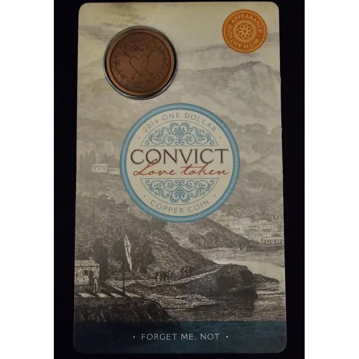 2016 Convict Love Token  "Forget Me Not" $1.00 RAM Card (NCLT) Limited to 10,000