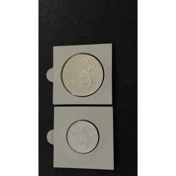 1 x lot of six commerative coins "WE WILL REMEMBER THEM" from Macquarie Mint