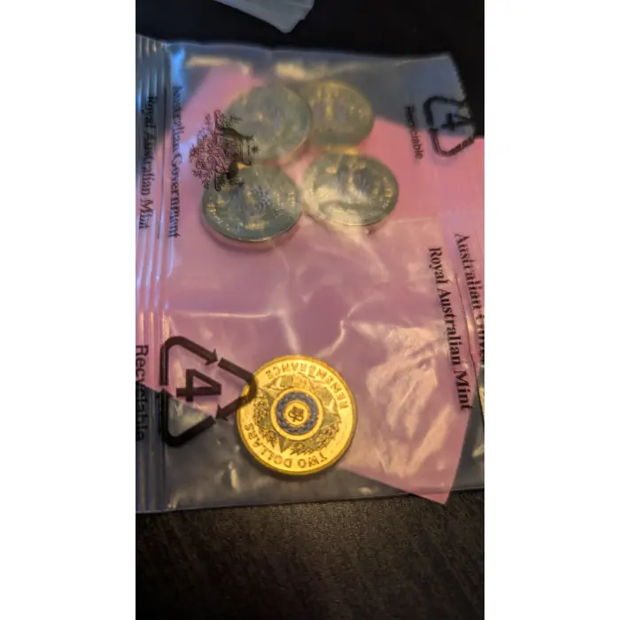 2019 $2 coin Police Remembrance, RAM bag of 5 