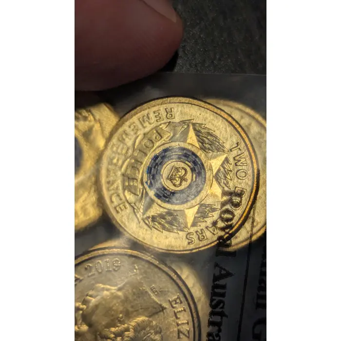 2019 $2 coin Police Remembrance, RAM bag of 5 