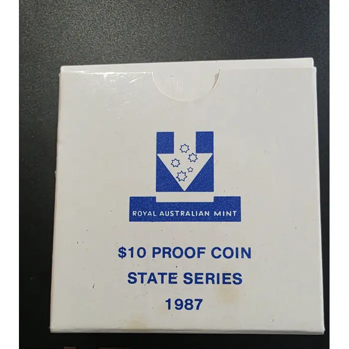 1987 - "New South Wales" - State Series Silver Proof $10 Coin