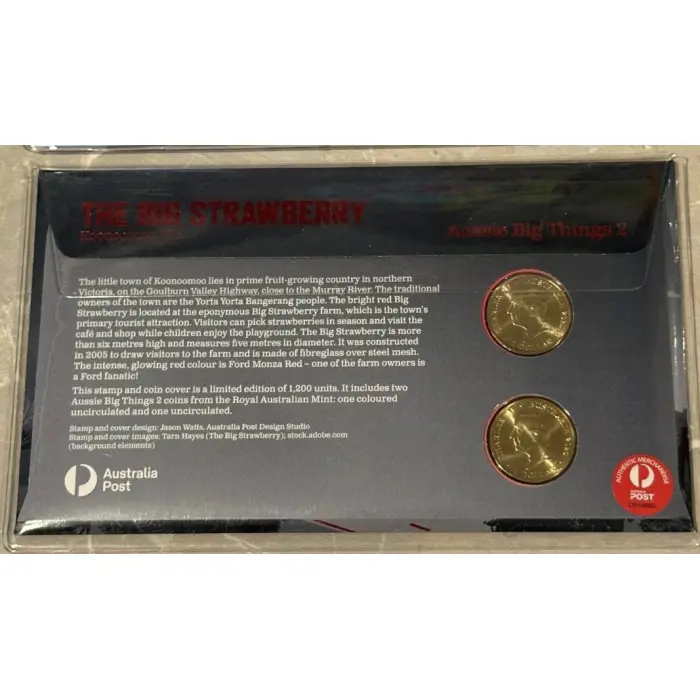 2025 $1 Impressions - Aussie Big Things II – The Big Strawberry two-coin PNC 