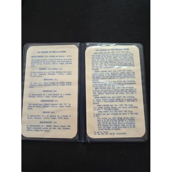 1965 - 1967 DECIMAL CHANGE OVER MINT SET NEW ZEALAND 🇳🇿 