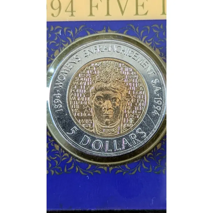 1994 Five Dollar Uncirculated Coin from the Royal Australian Mint (RAM)