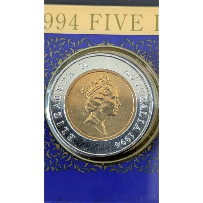 1994 Five Dollar Uncirculated Coin from the Royal Australian Mint (RAM)