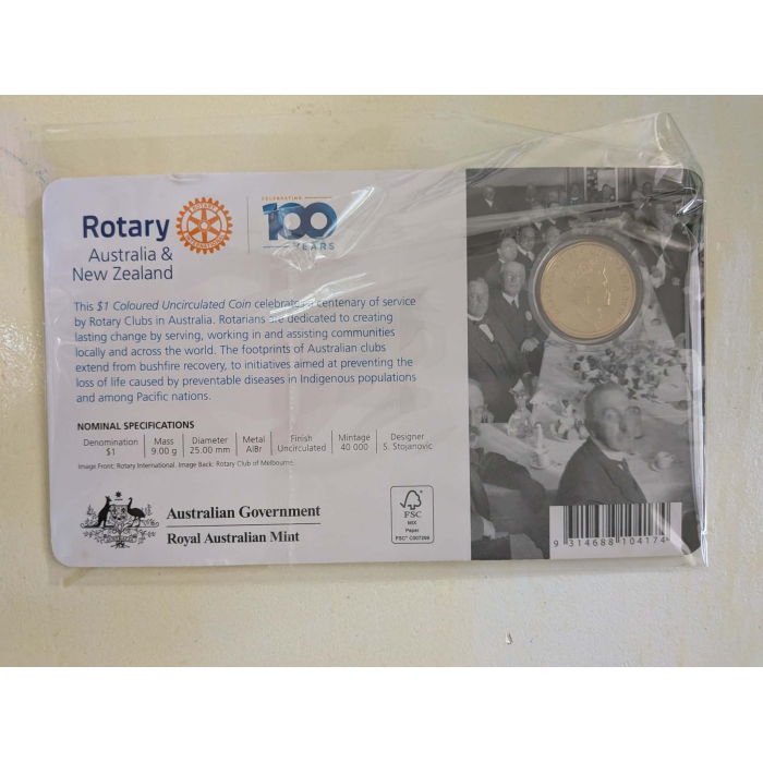 2021 $1 Centenary of Rotary Australia