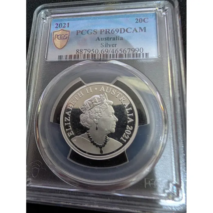 2021 20c Fine Silver PCGS PR69DCAM 