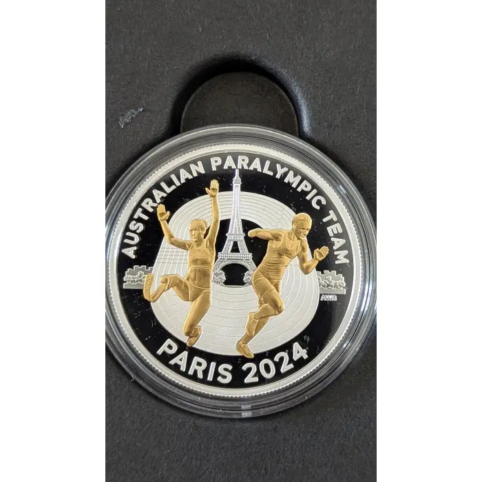 2024 $5 Australian Team – Selectively Gold-Plated 1oz Silver Proof 