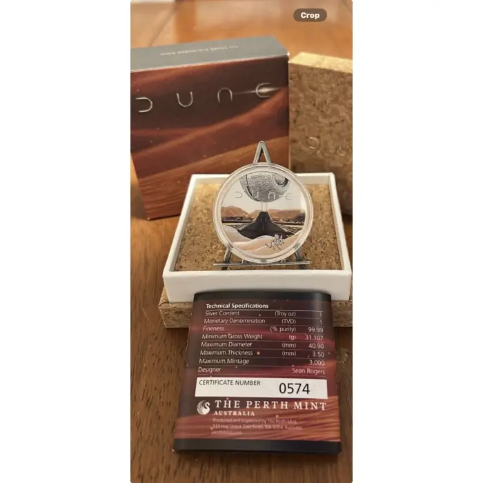 2026 New Release DUNE Silver Proof 
