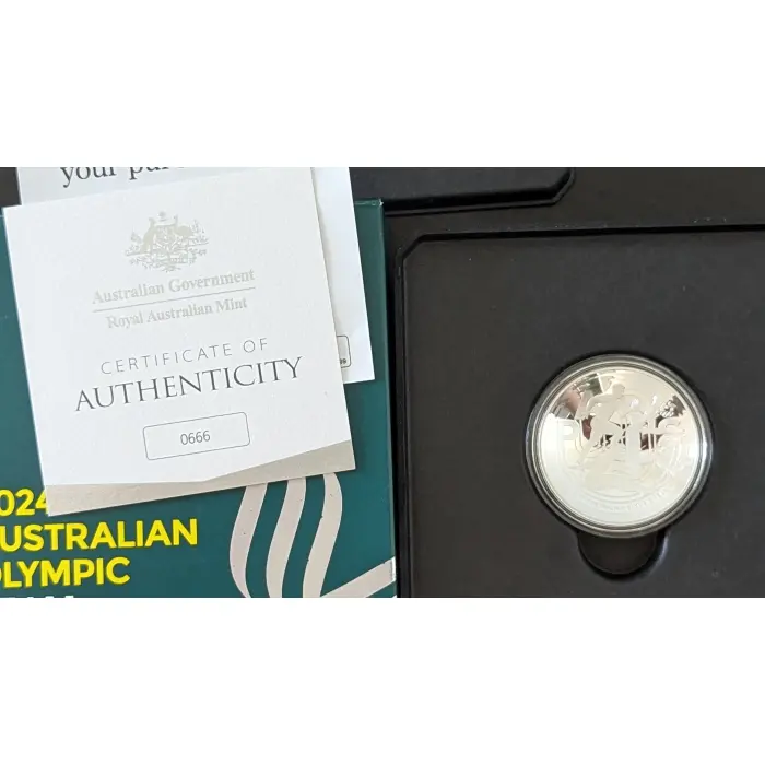 2024 $5 Fine Silver Proof Domed Coin – Australian Olympic Team | Mintage 2,024