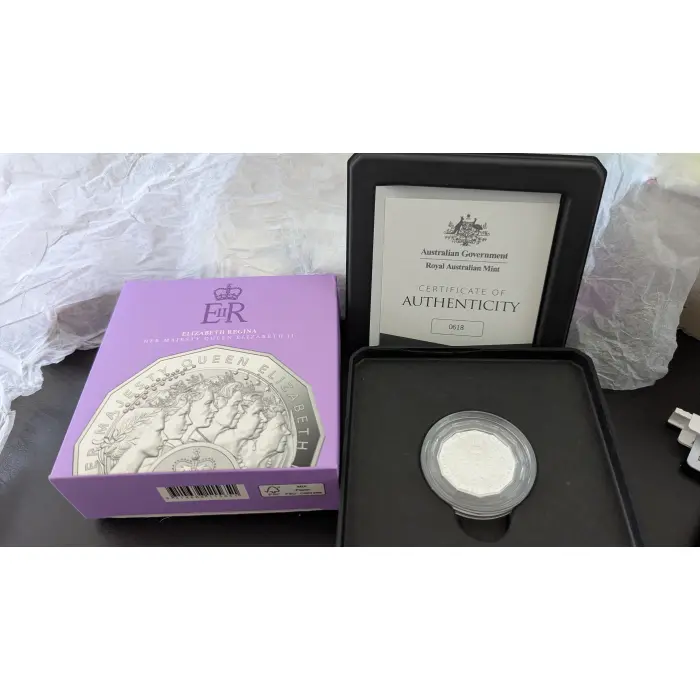 2023 Elizabeth Regina 50c Fine Silver Proof Coin