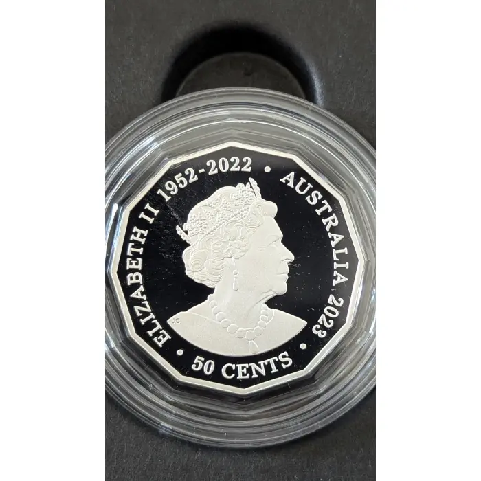 2023 Elizabeth Regina 50c Fine Silver Proof Coin