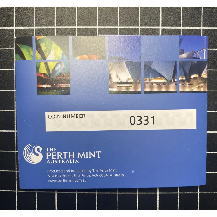 1 Oz 2013 Perth Mint The Land Down Under - Sydney Opera House $1 Fine Silver 