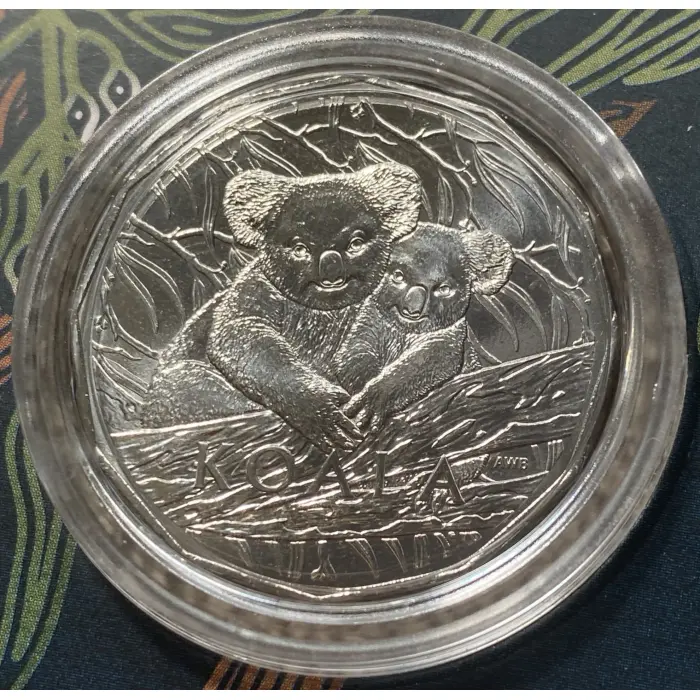 2025 Koala Series Uncirculated 50c coin in card