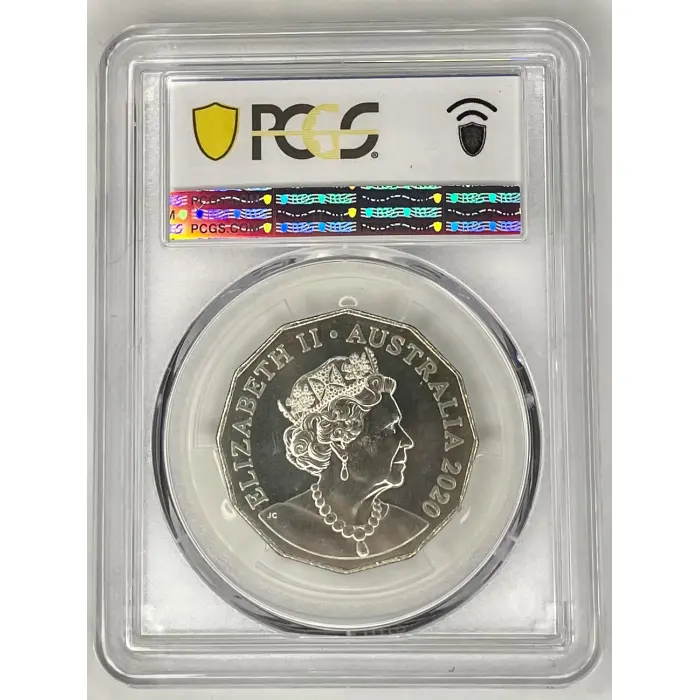 2020  50C PCGS MS68 Australia 60th Ann ATCC Colorized Nissan R32 Skyline GT-