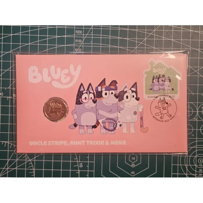 Bluey..! Uncle stripe, aunt trixie & Nana pnc 