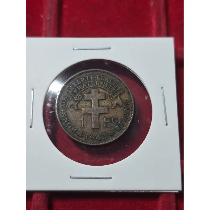 1943 1 FRANC CAMEROON 🇨🇲 