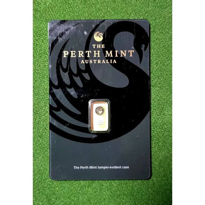 The Perth Mint 1gram pure 99.99 gold bar