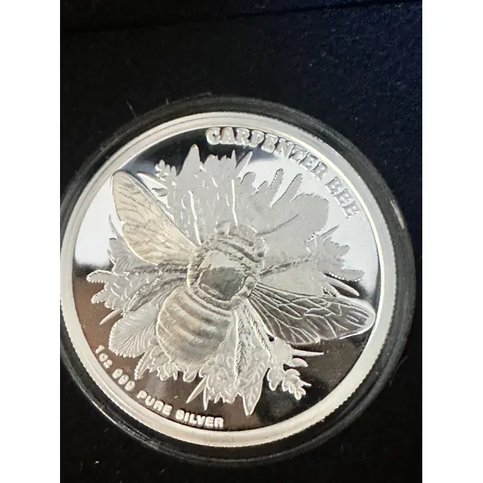 2025 Australian Native Bees - Carpenter Bee Holographic 1oz silver