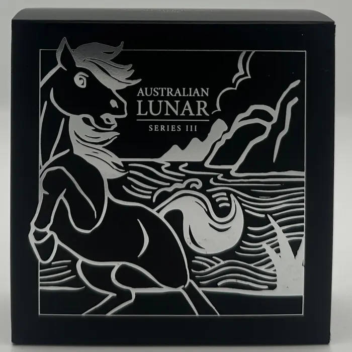 2026 Australia Year of the Horse 1oz Silver Proof High Relief Coin - Perth Mint