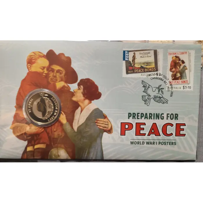 2026 ANZAC Dawn Service - $2 C Mint Card+$2 Lest We Forget+$1 ANZAC (FREE POST!)