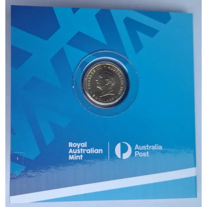 2025 $2 Australian Open Men's + Women's FLUORO YELLOW Tennis Coin Set