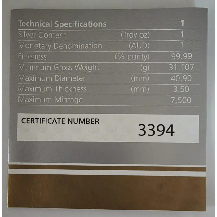 Australian Kangaroo 2024 King Charles III Obverse First Issue 1oz Silver Coin