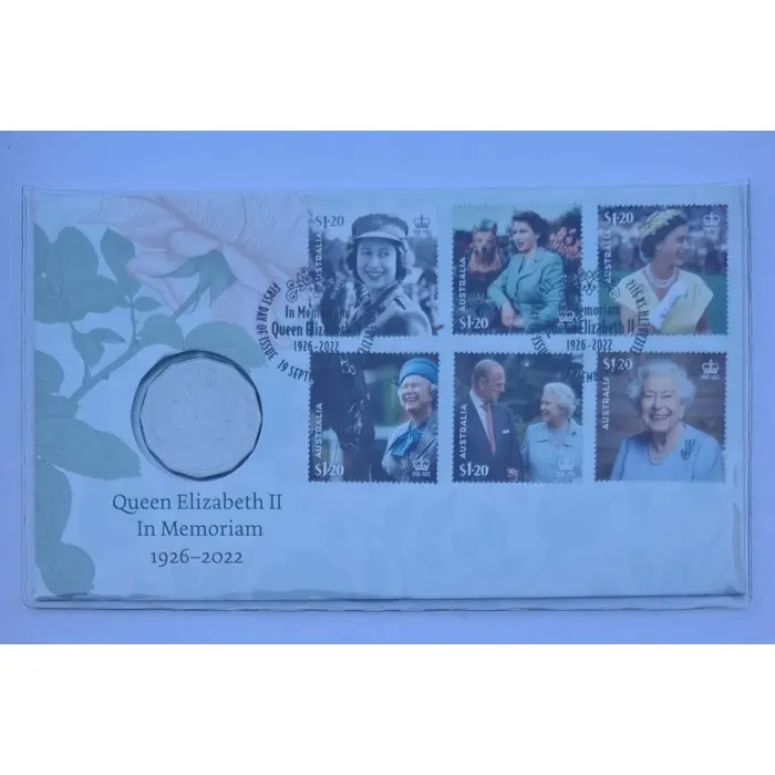 2022 50c Queen Elizabeth II - In Memoriam PNC