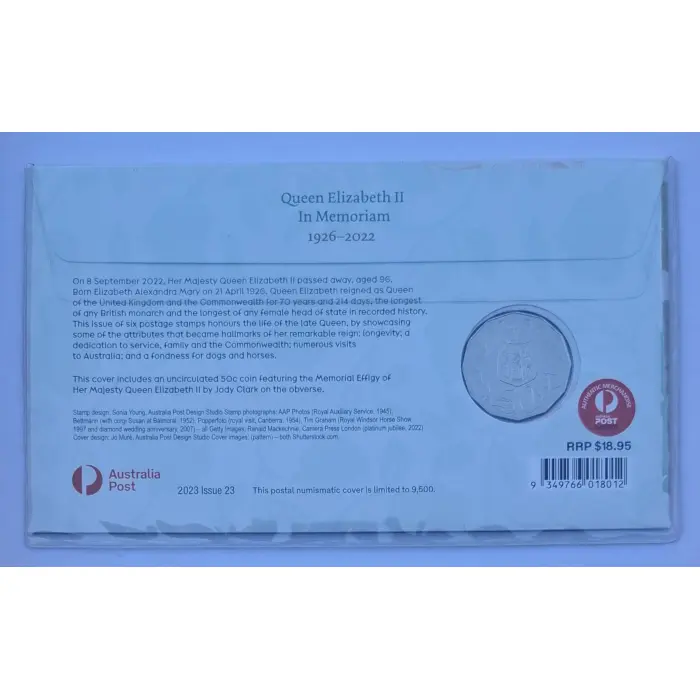 2022 50c Queen Elizabeth II - In Memoriam PNC
