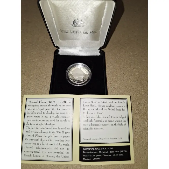 1998 $1 Proof - Howard Florey Proof