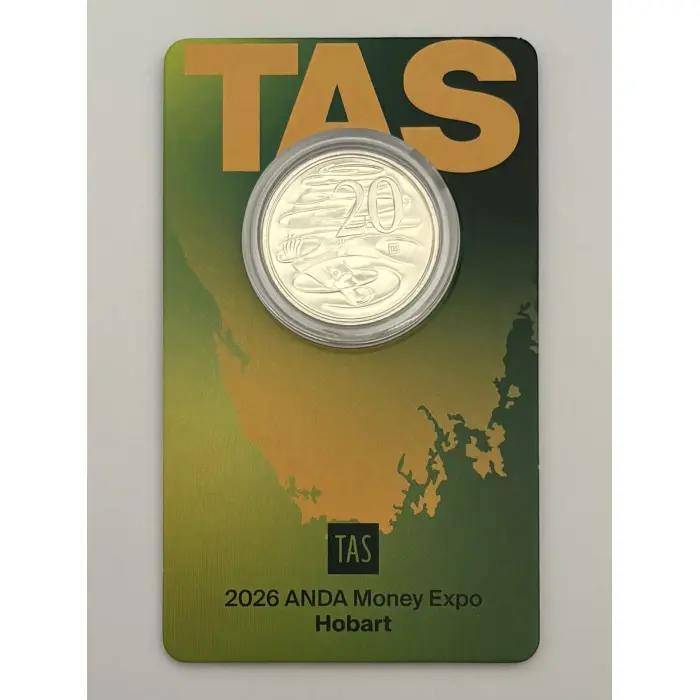 ANDA Hobart Money Expo 2026 20c TAS Privymark Uncirculated Coin
