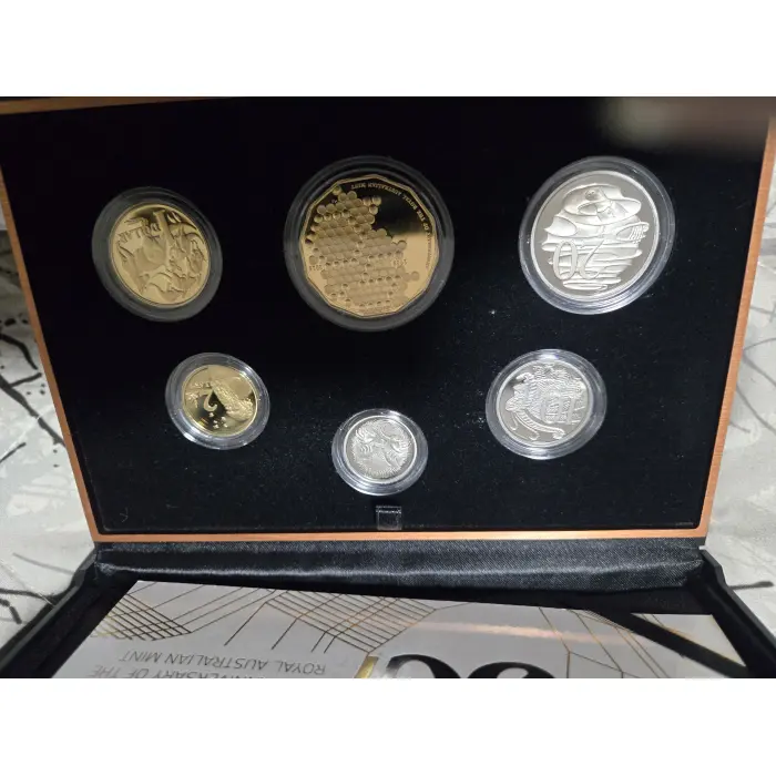2015 proof set with Gold plated 50c 